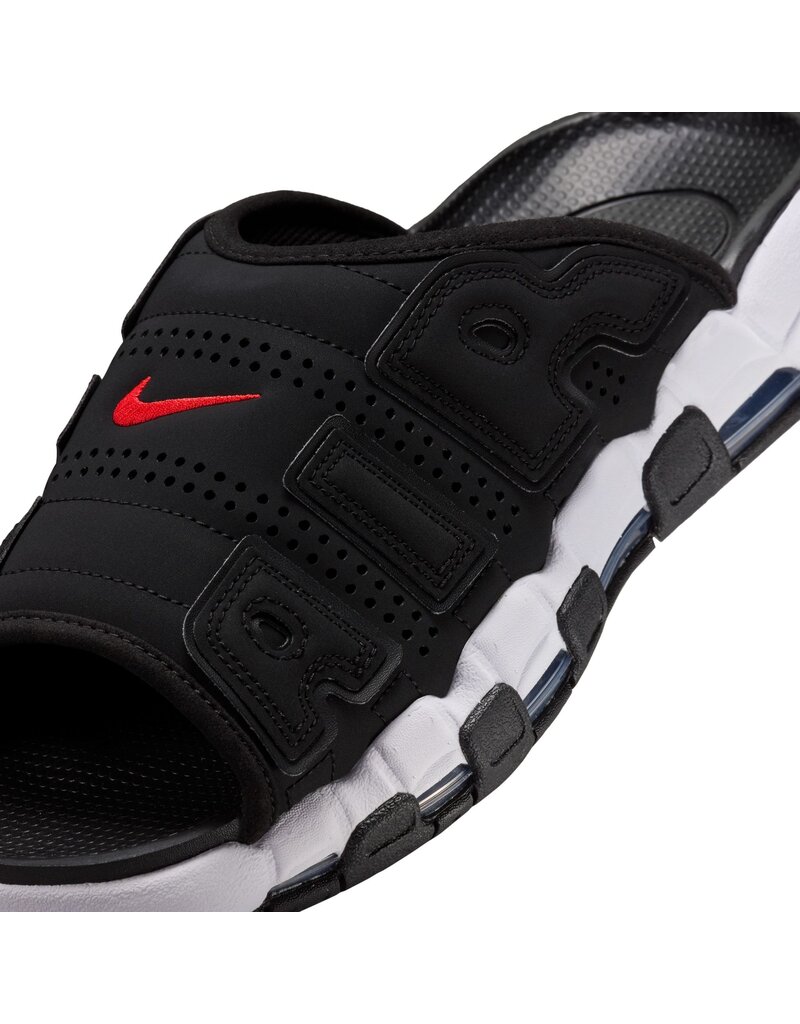 Nike Air More Uptempo Slide- Black/White-Black-Clear