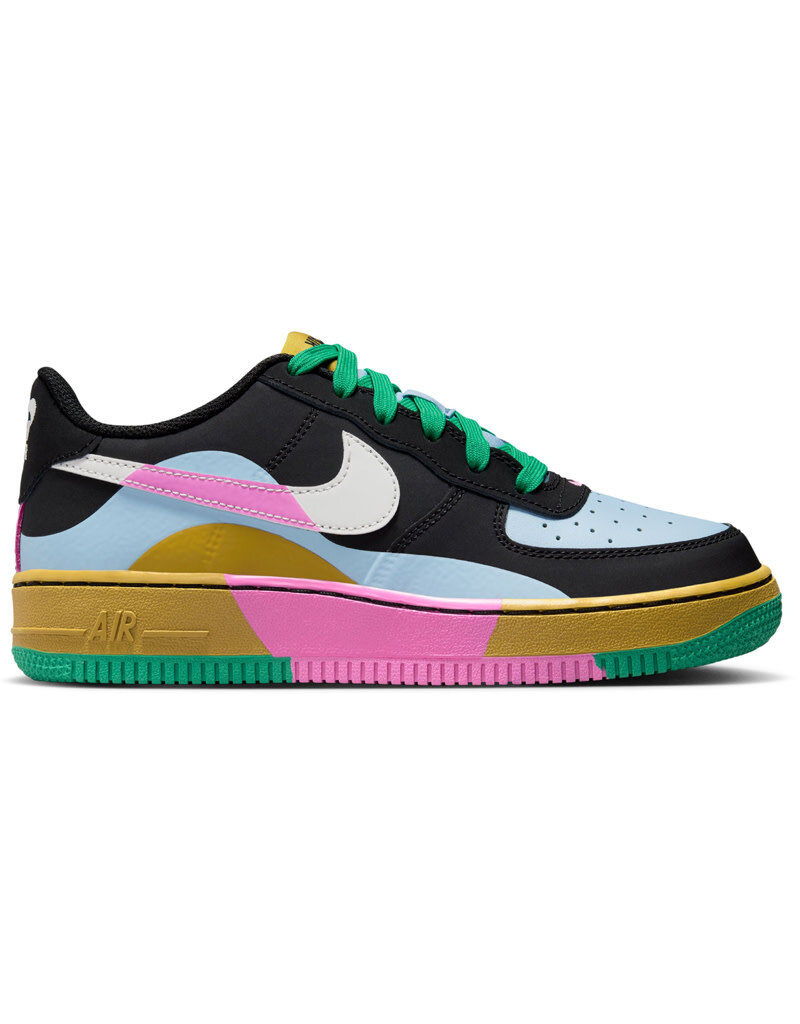 Nike Air Force 1 Lv8 2 D Bg- Black/White/Pink/Lght Blue