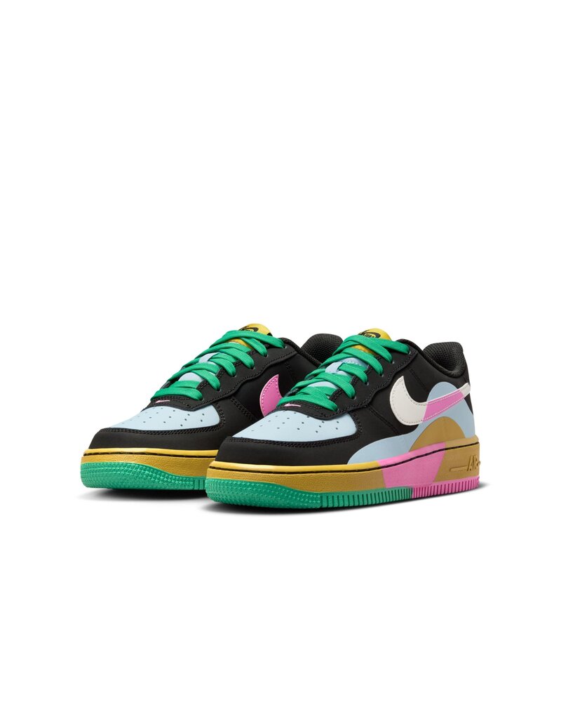 Nike Air Force 1 Lv8 2 D Bg- Black/White/Pink/Lght Blue
