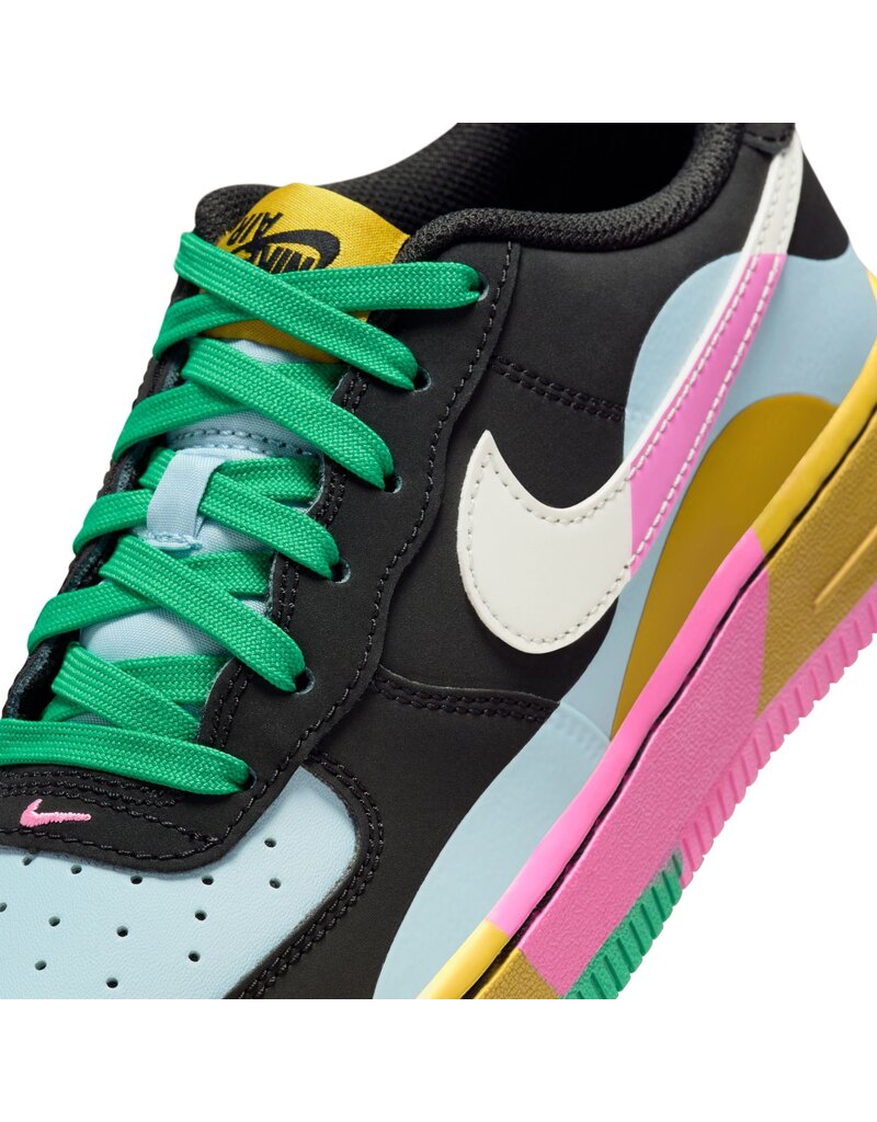 Nike Air Force 1 Lv8 2 D Bg- Black/White/Pink/Lght Blue