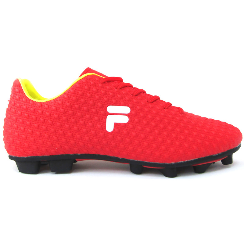Fila Clonner Fg Soccer Shoe- Red/Yellow