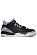 Jordan Air Jordan 3 Retro 'Green Glow'- Black/Grey Jordan Air Jordan 3 Retro 'Green Glow'- Black/Grey