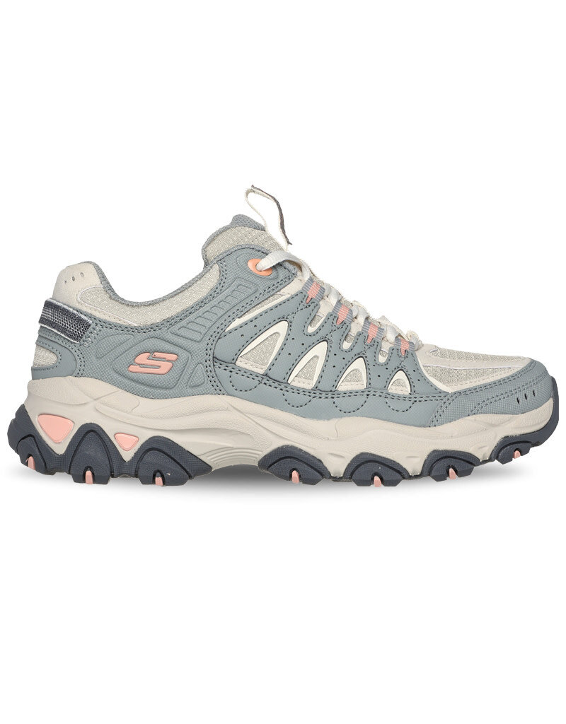 Skechers d lite grey best sale
