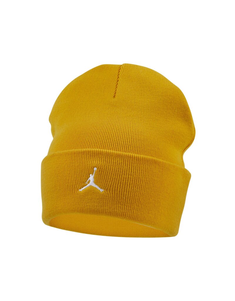 Nike Caps U J Peak Beanie Ess- Yellow Ochre/White