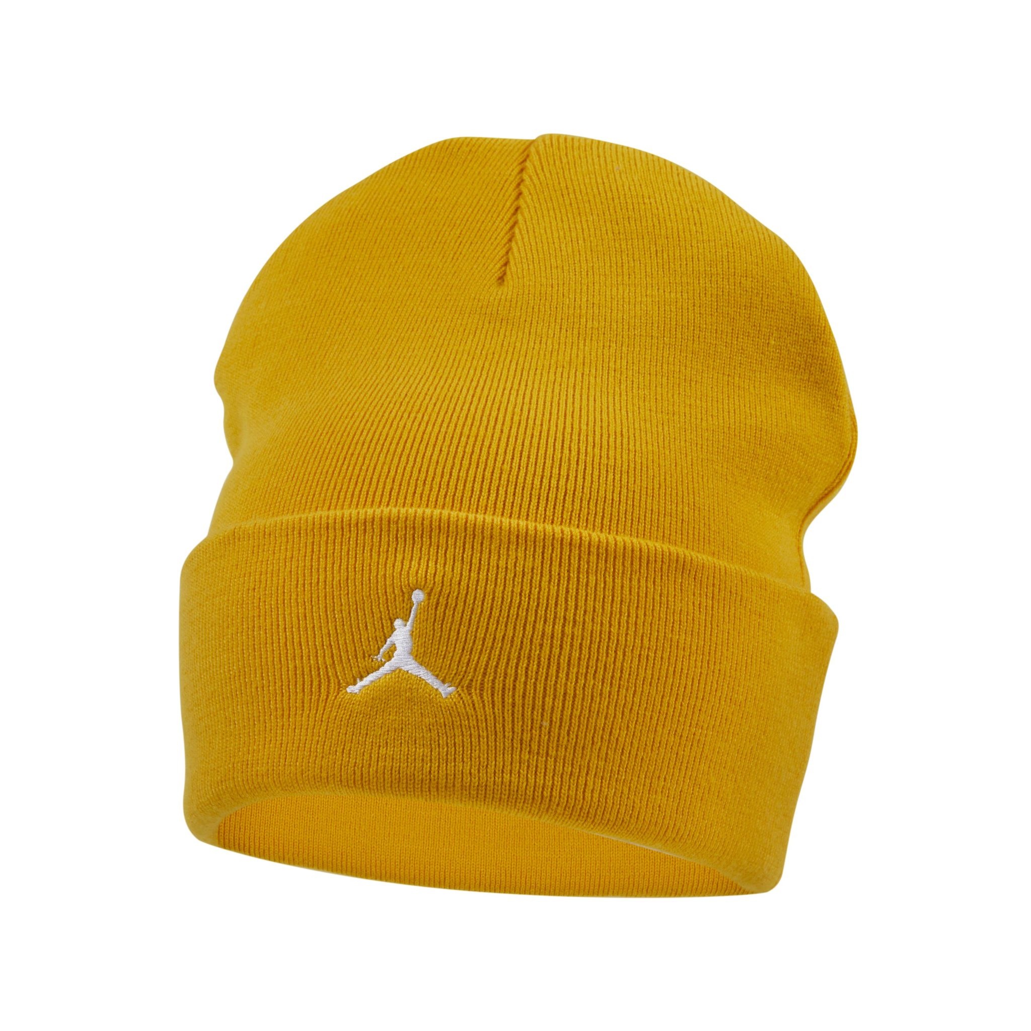 Nike U J Peak Beanie Ess- Yellow Ochre/White