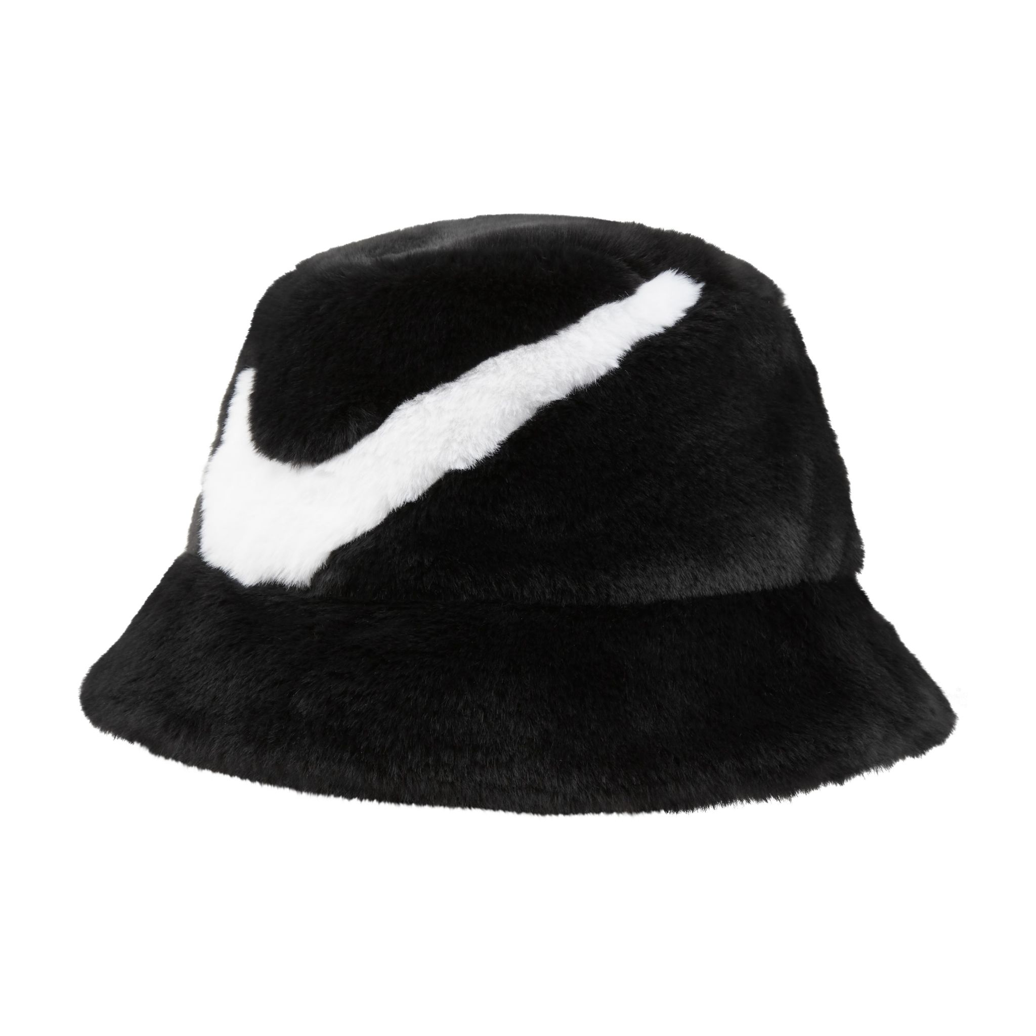 Nike U Nk Apex Bucket Faux Fur Swsh- Black/White