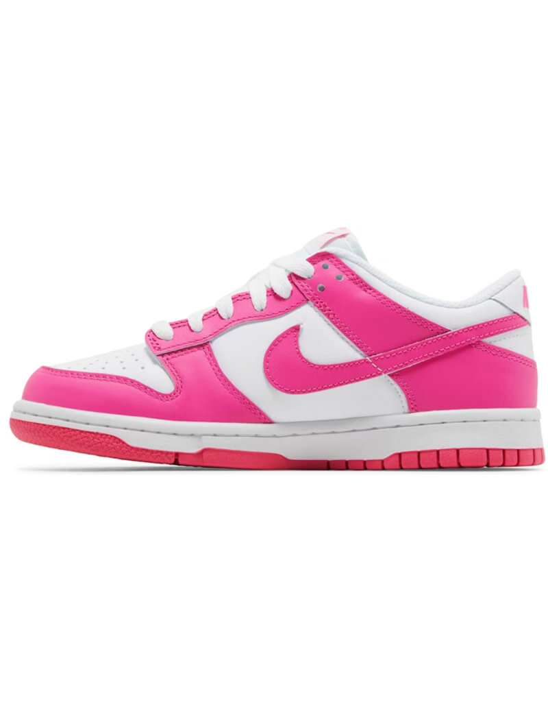 Nike Nike Dunk Low Gs- Laser Fuchsia Pink/White