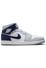 Jordan Air Jordan 1 Mid- Wolf Grey/Midnight Navy