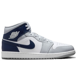 Jordan Air Jordan 1 Mid- Wolf Grey/Midnight Navy