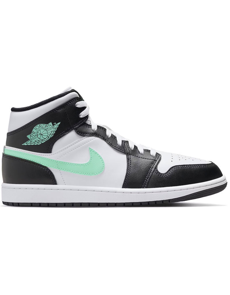 Jordan Air Jordan 1 Mid- Green Glow/Black