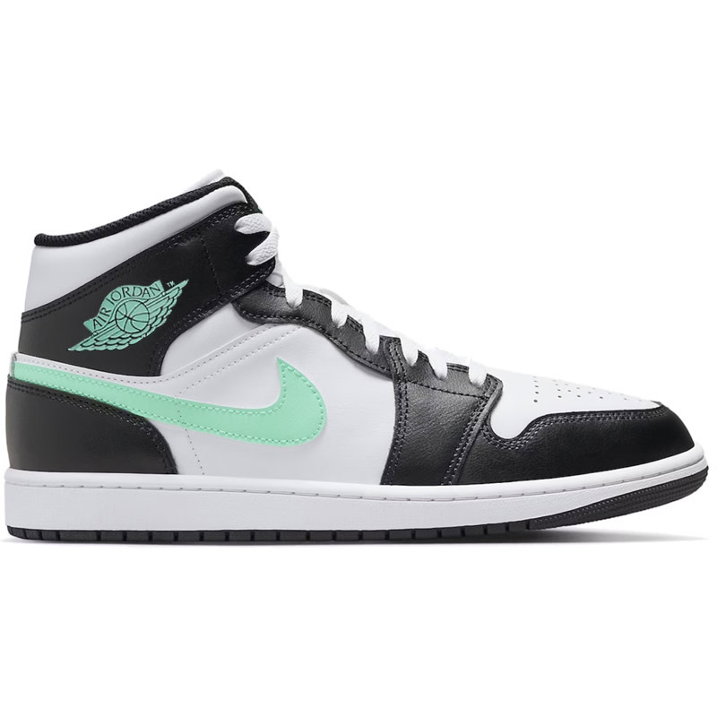 Jordan Air Jordan 1 Mid- Green Glow/Black