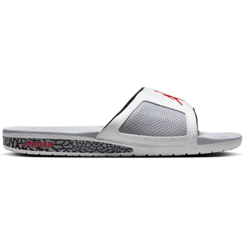 Jordan Jordan Hydro Iii Retro- White/Red/Cmnt Gry/Blk