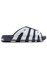 Nike Slides Air More Uptempo Slide- Midnight Navy/Unv Rd/White