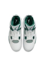 Jordan Air Jordan 4 Retro Rmstd- White/Green/White/Ntrl Gry