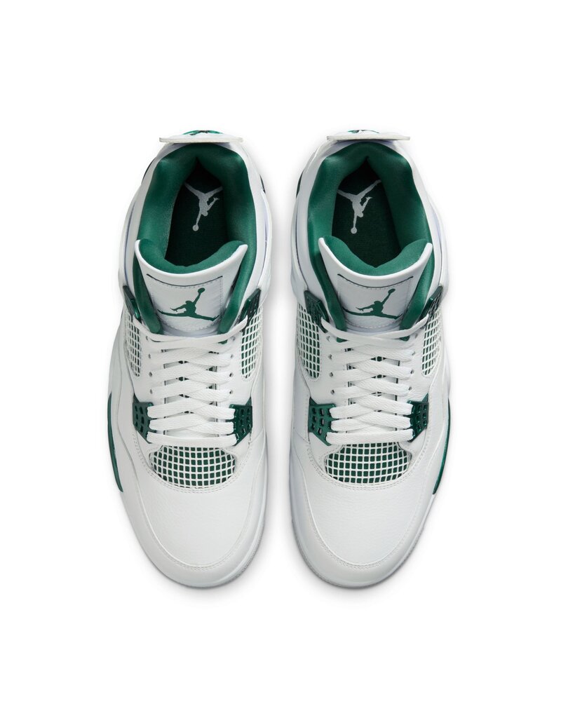 Jordan Air Jordan 4 Retro Rmstd- White/Green/White/Ntrl Gry
