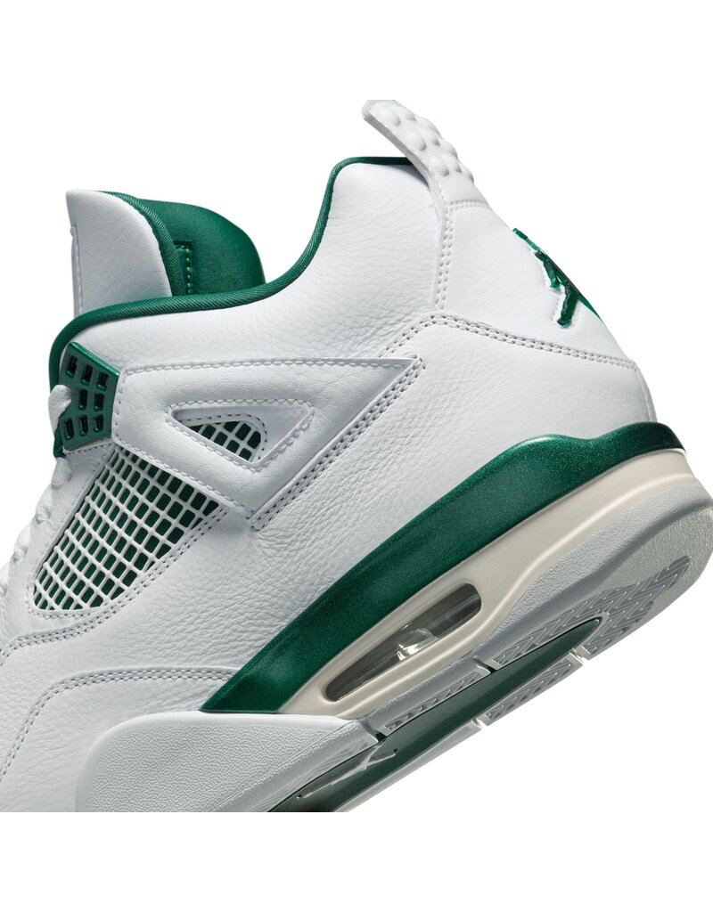 Jordan Air Jordan 4 Retro Rmstd- White/Green/White/Ntrl Gry