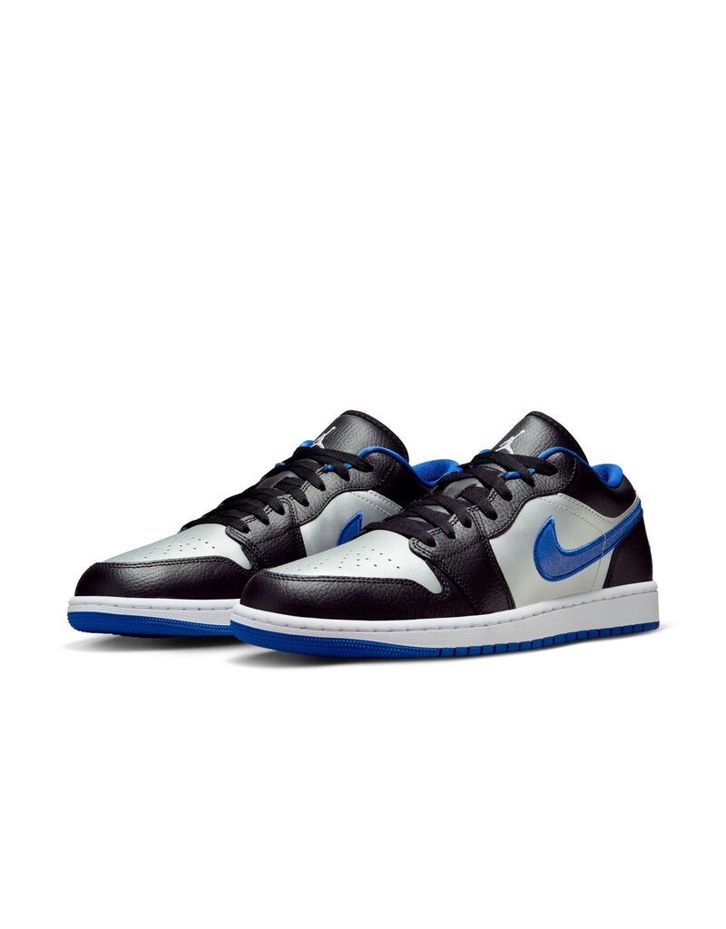 Jordan Air Jordan 1 Low- Black/White/Gm Ryl/Mtlc Pltnm