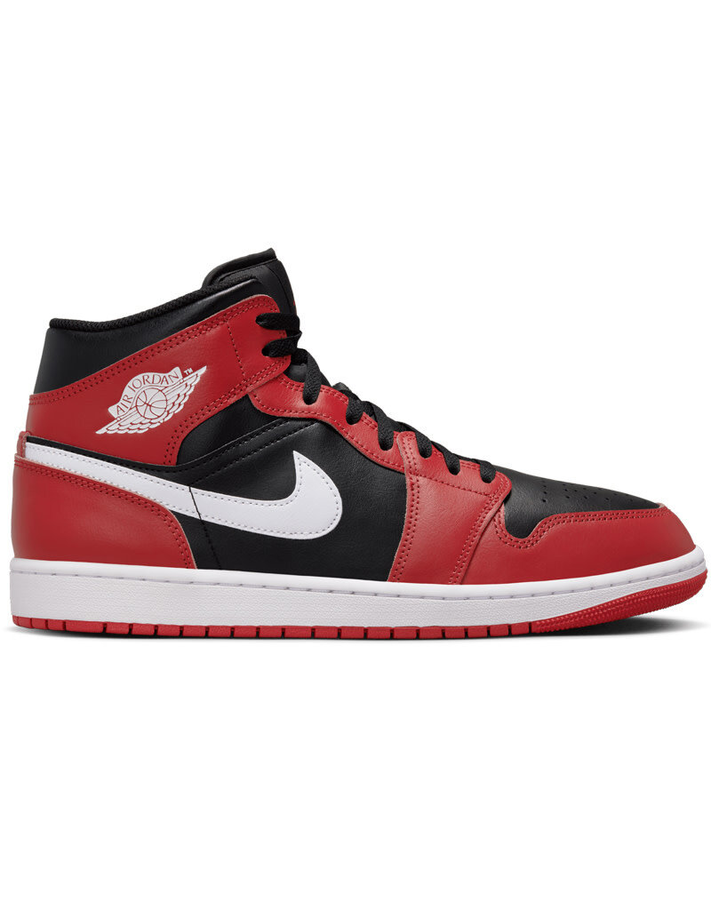Jordan Air Jordan 1 Mid- Black/White/Gym Red