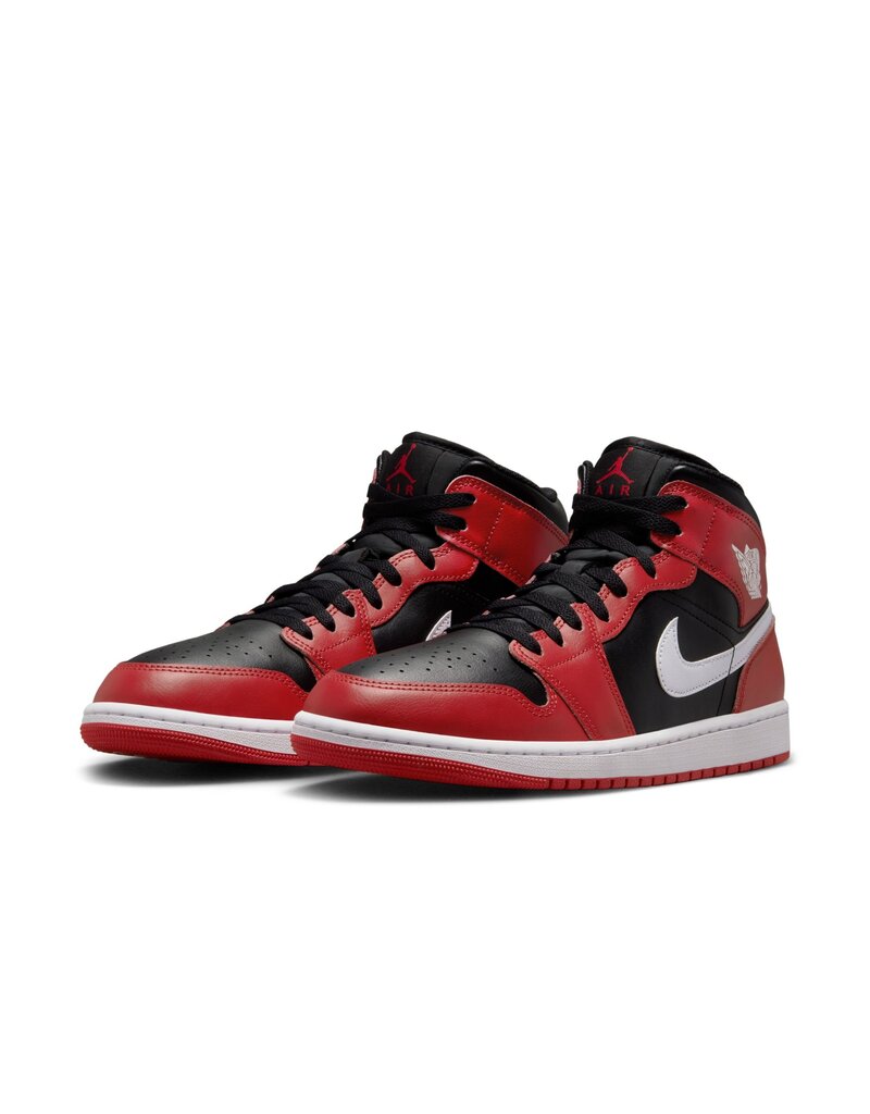 Jordan Air Jordan 1 Mid- Black/White/Gym Red