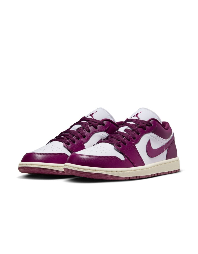 Jordan Wmns Air Jordan 1 Low- White/Bordeaux-Sail
