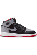 Jordan Air Jordan 1 Mid Bg- Black/Cement Grey/Fr Red-White