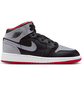 Jordan Air Jordan 1 Mid Bg- Black/Cement Grey/Fr Red-White