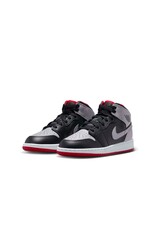 Jordan Air Jordan 1 Mid Bg- Black/Cement Grey/Fr Red-White
