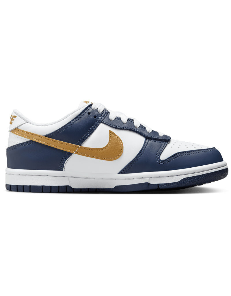 Nike Nike Dunk Low Bg- White/Wheat-Midnight Navy