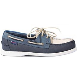 Sebago Dockside Portland- Navy/Blue/Bone