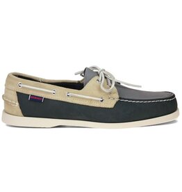Sebago Portland Spinnaker Nubuck- Blue/Navy/Off White