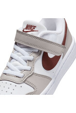 Nike K Court Borough Recraft Hf Bpv- White/Dark Pony-Lt Irn Ore-Wht Nike K Court Borough Recraft Hf Bpv- White/Dark Pony-Lt Irn Ore-Wht