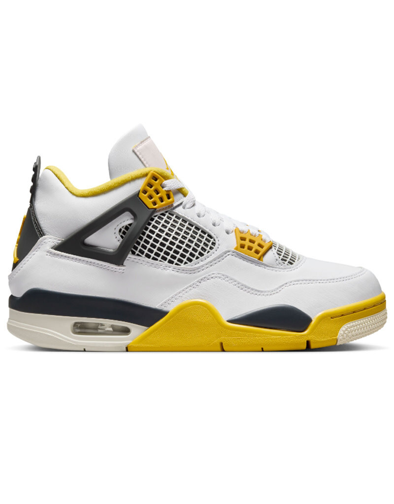 Jordan Wmns Air Jordan 4 Retro- White/Yellow/Black