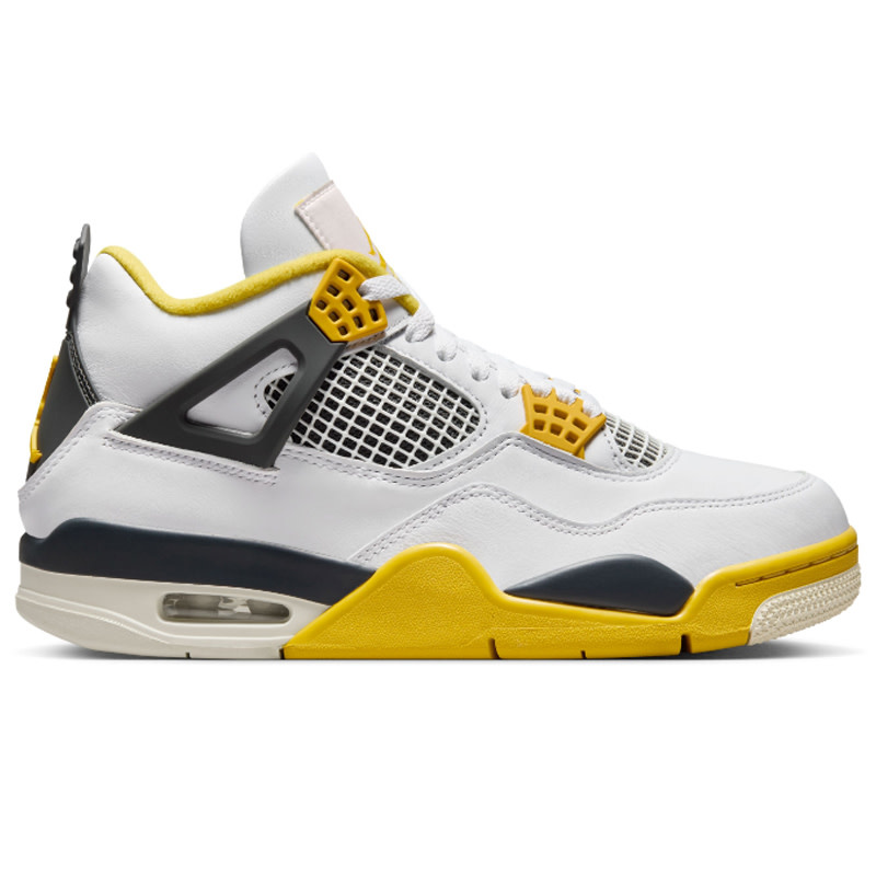 Jordan Wmns Air Jordan 4 Retro- White/Yellow/Black
