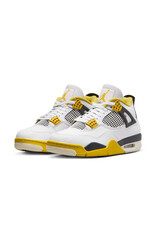 Jordan Wmns Air Jordan 4 Retro- White/Yellow/Black Jordan Wmns Air Jordan 4 Retro- White/Yellow/Black