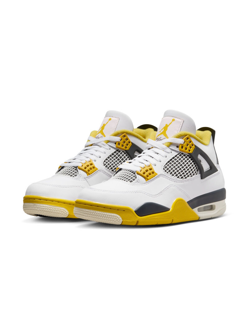 Jordan Wmns Air Jordan 4 Retro- White/Yellow/Black