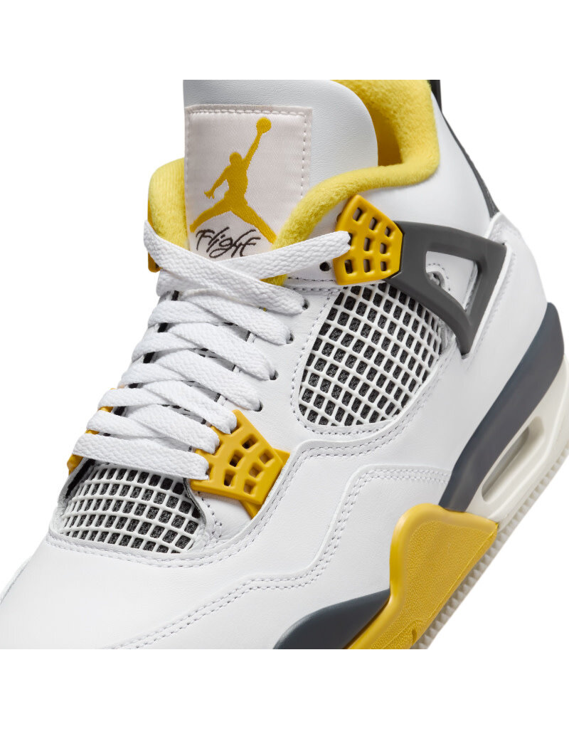 Jordan Wmns Air Jordan 4 Retro- White/Yellow/Black