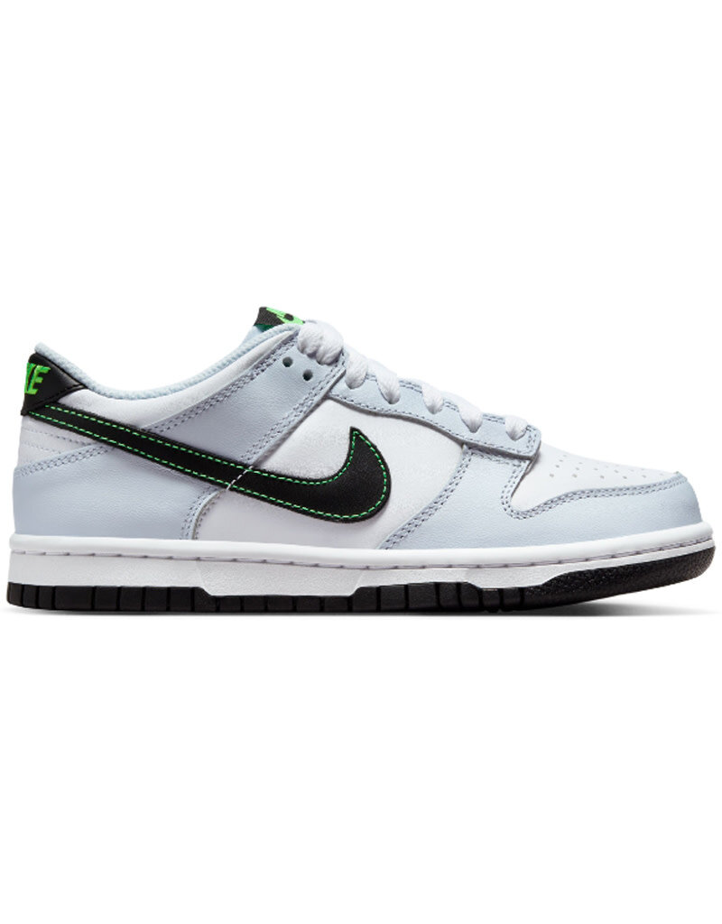 Nike Nike Dunk Low Bg- White/Black-Ftbll Gry-Grn Strk
