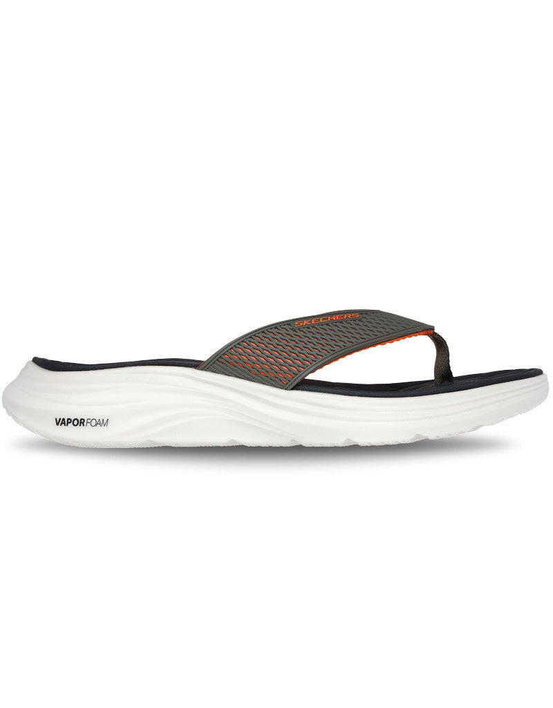 Skechers Vapor Foam Sandal Sayto - Black/Orange