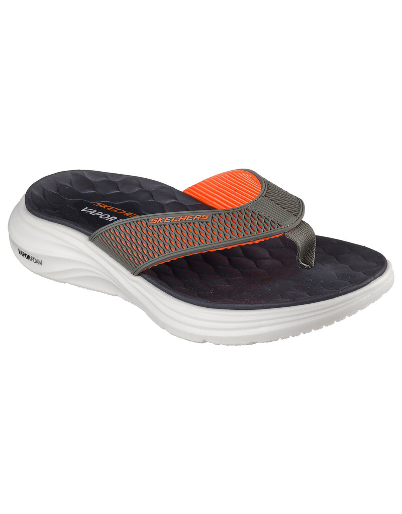 Skechers Vapor Foam Sandal Sayto - Black/Orange