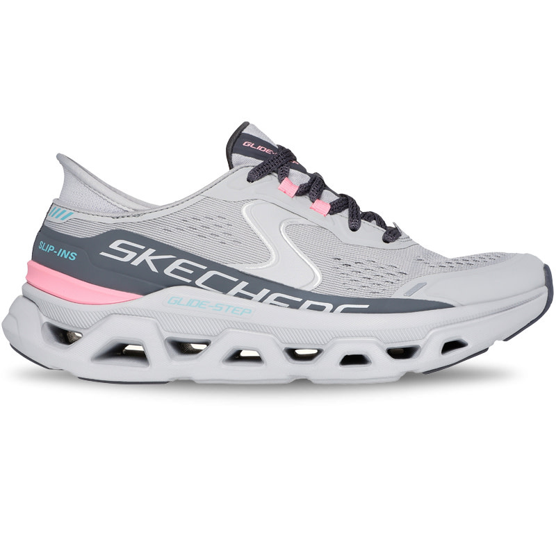 Skechers W Glide Step Atlus - Grey/Pink