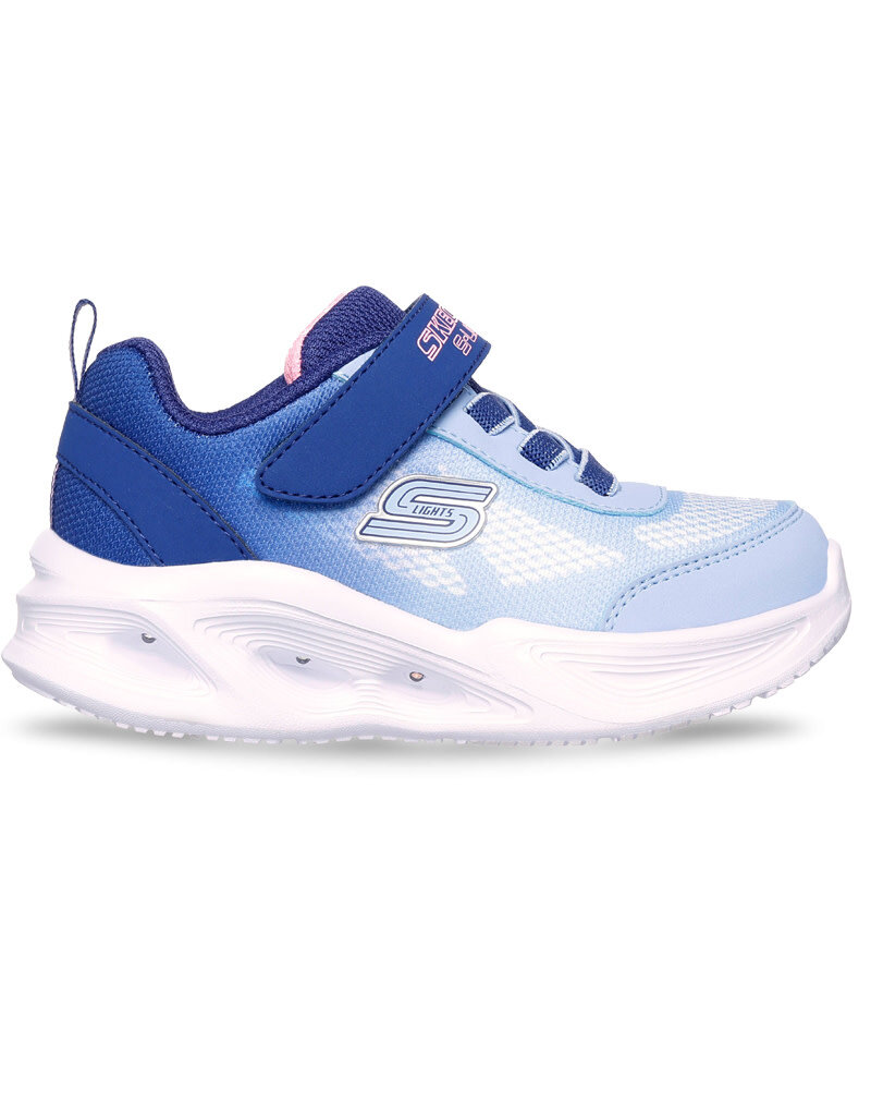 Skechers K Skechers Sola Glow Ombre De - Navy/Lt Blue