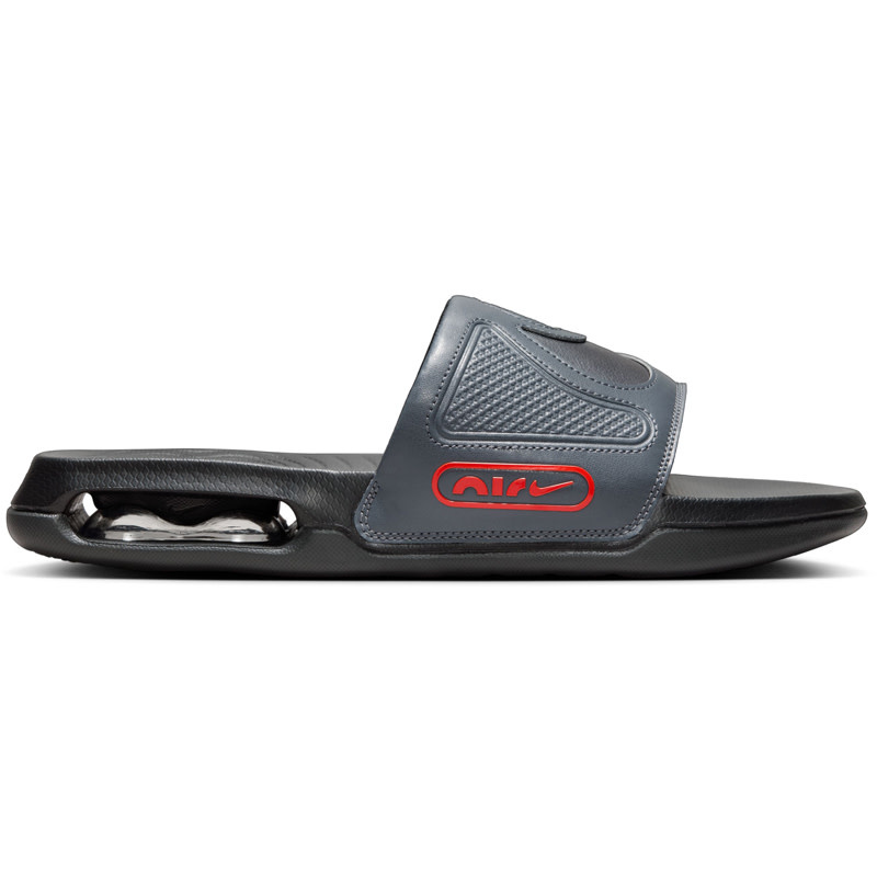 Nike Nike Air Max Cirro Slide- Dk Smk Gry/Mtlc Dk Gry-Pcnt Rd