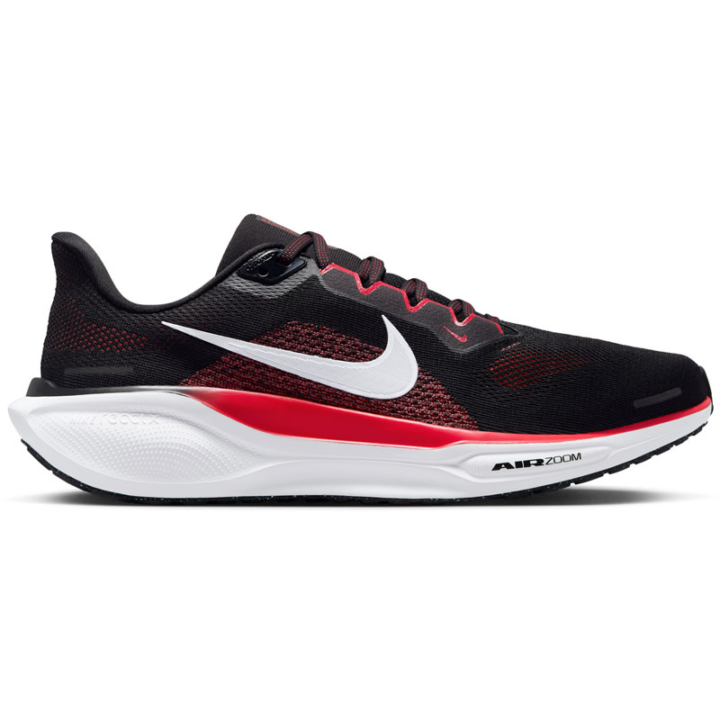 Nike Air Zoom Pegasus 41- Black/White-Fire Red