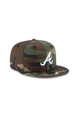 New Era Mlb Basic Snap 950 Atlbra Wdc- Camo Khaki/White