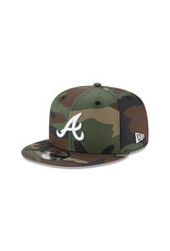 New Era Mlb Basic Snap 950 Atlbra Wdc- Camo Khaki/White
