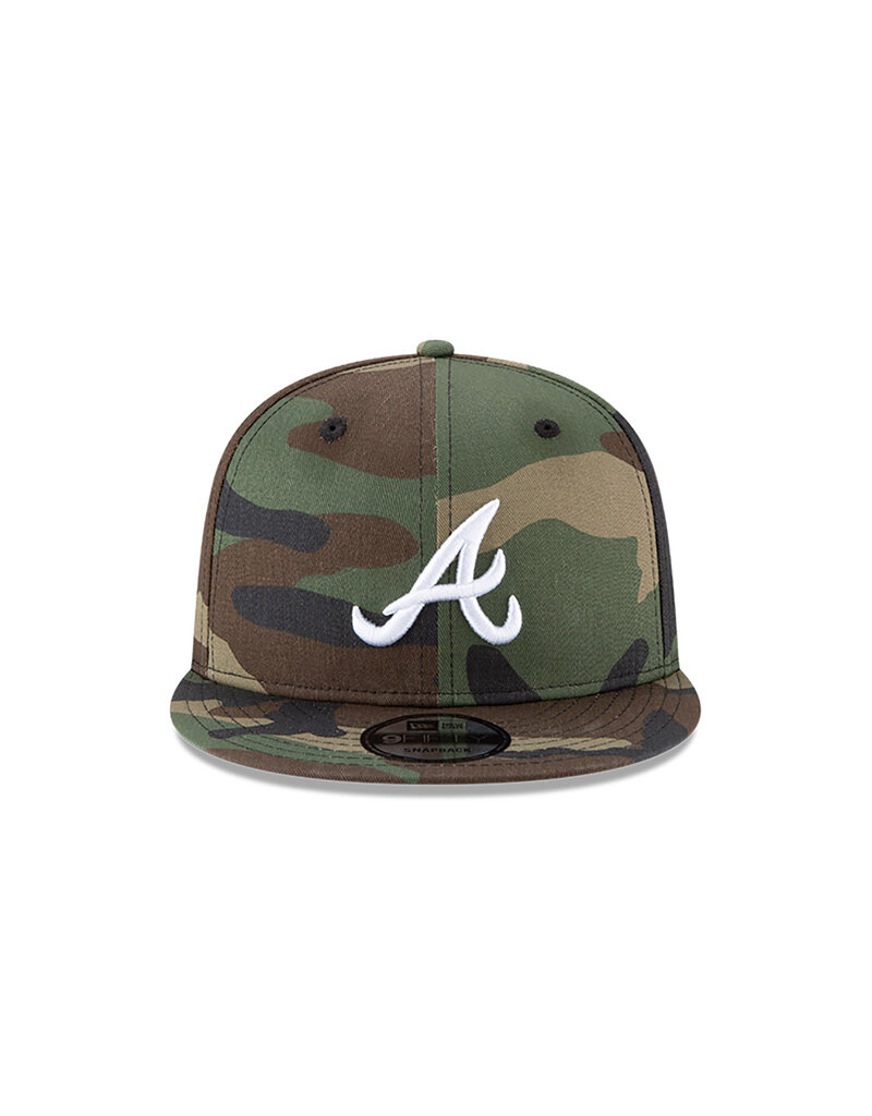 New Era Mlb Basic Snap 950 Atlbra Wdc- Camo Khaki/White