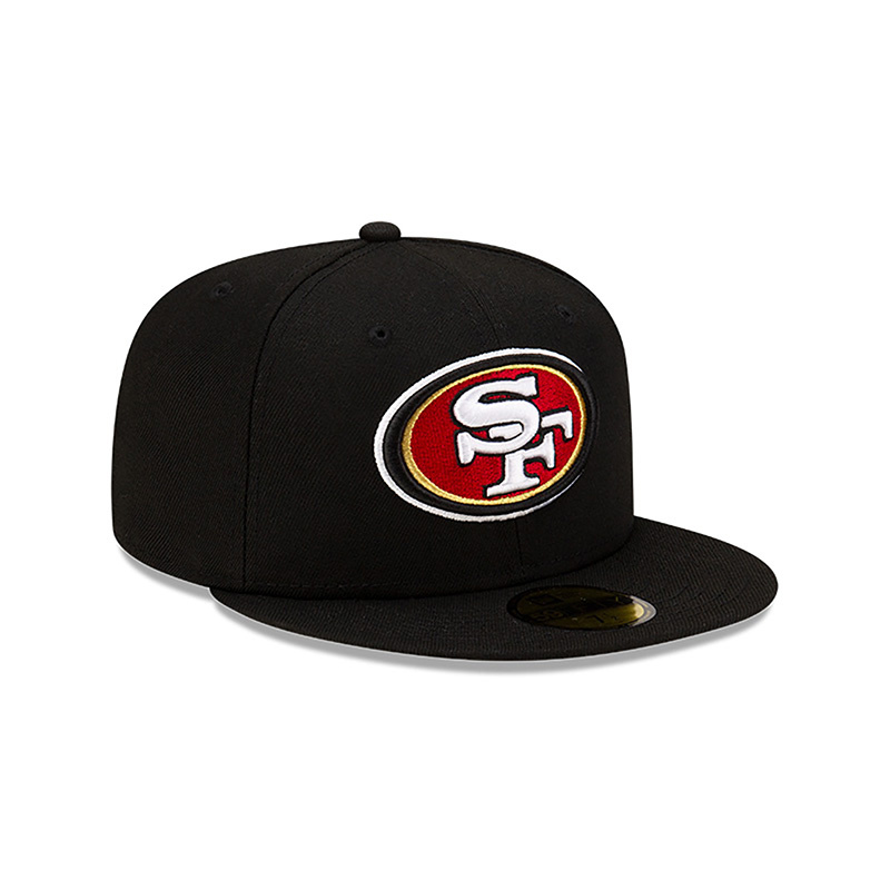 New Era Nfl Basic 5950 Blk Saf49E- Black/Red