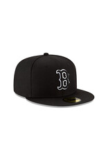 New Era Mlb Basic 5950 Bosred Blk Outline- Black/White New Era Mlb Basic 5950 Bosred Blk Outline- Black/White