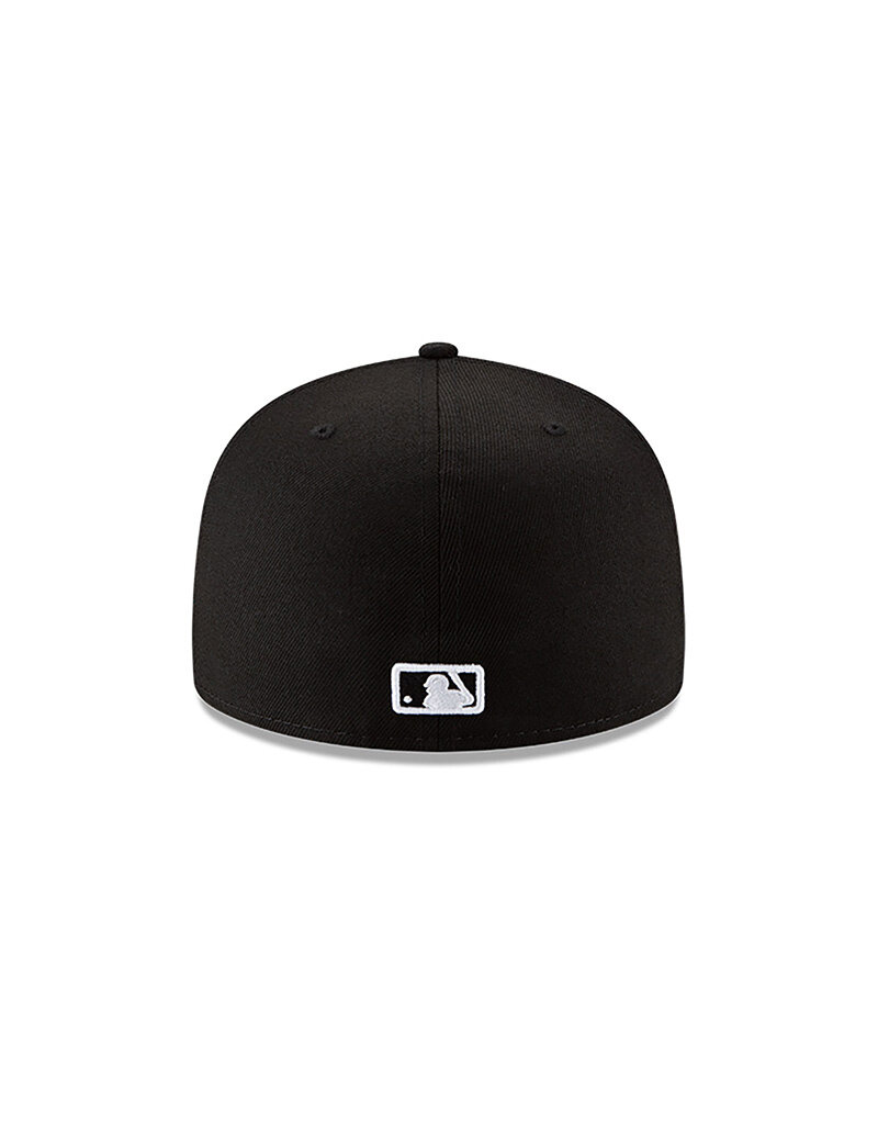 New Era Mlb Basic 5950 Bosred Blk Outline- Black/White