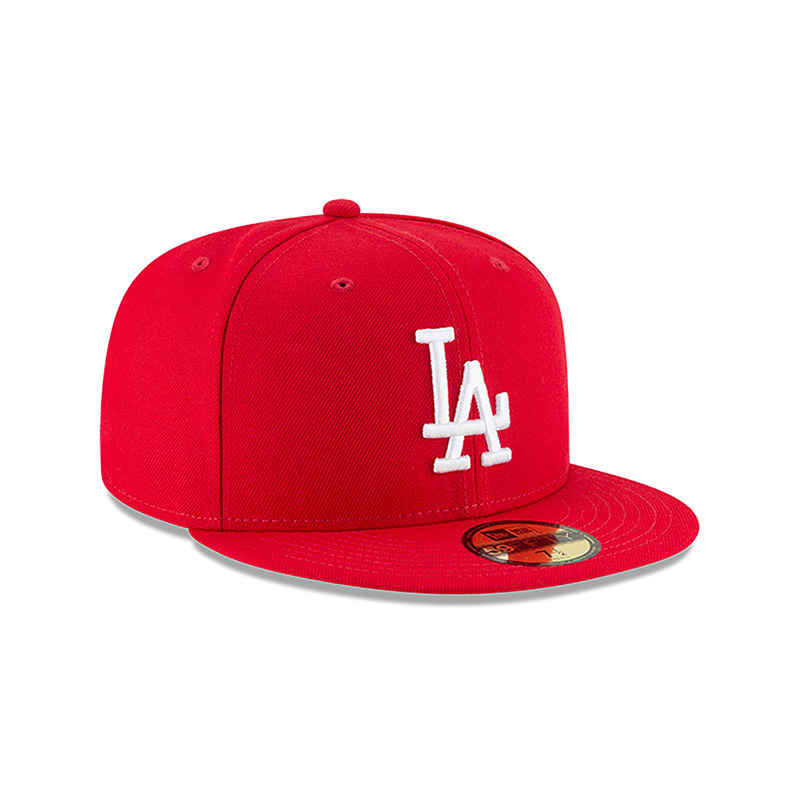 New Era Mlb Basic 5950 Losdod Sca-Red/White
